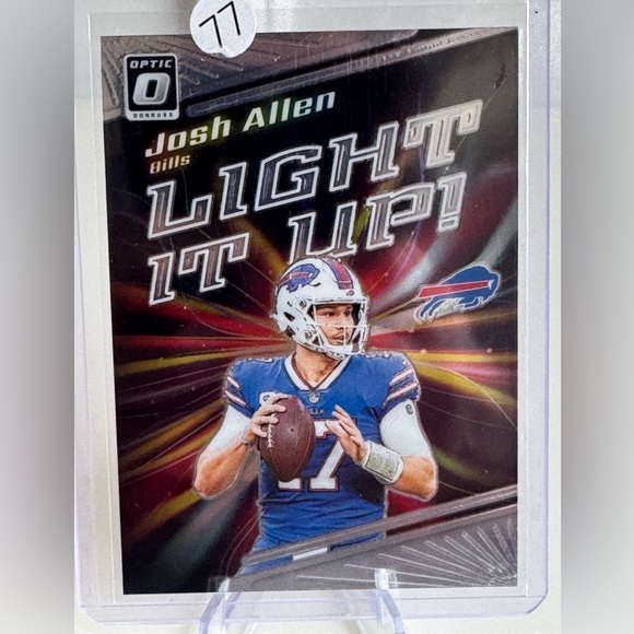 2023 Josh Allen Panini Donruss Optic Light it Up Card - Picture 1 of 2